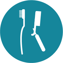 Contact with Toothbrushes or Shaving Equipment